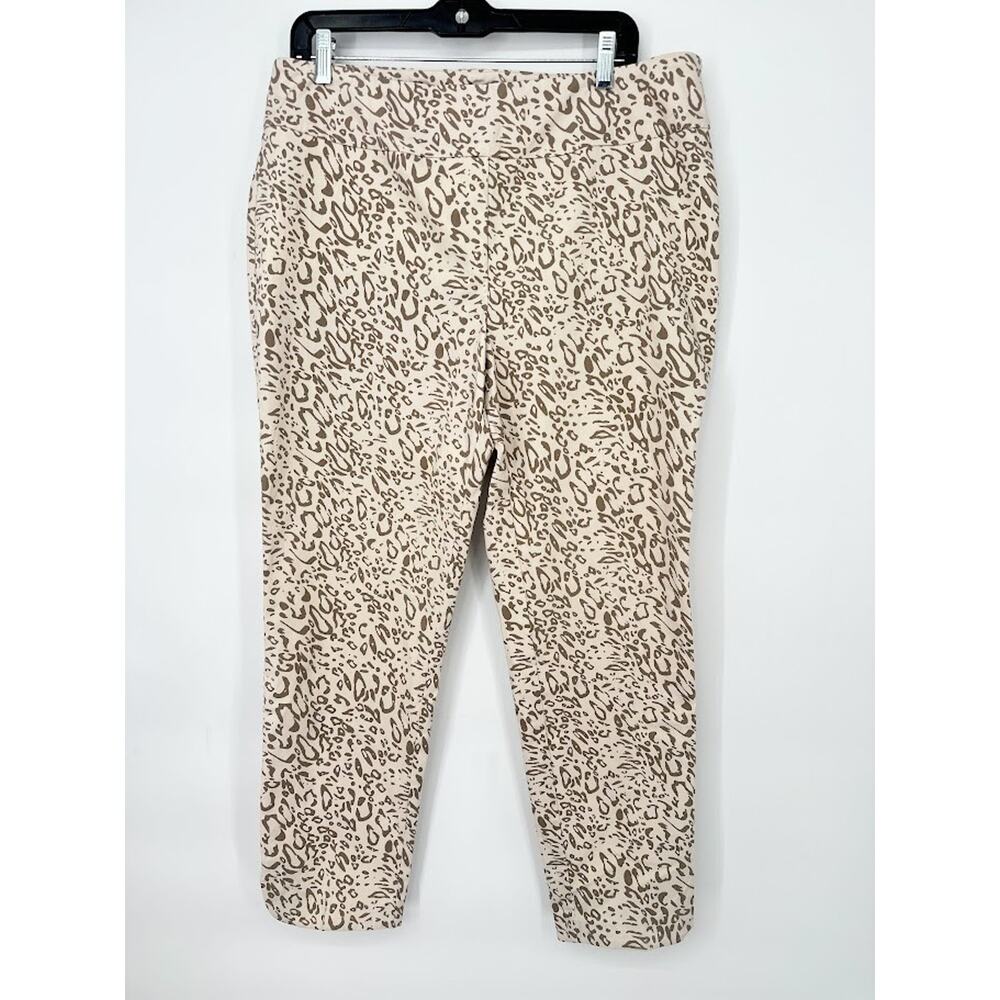 Soft Surroundings XL Womens Pull On Stretch Sarianne Pants Animal Leopard Print